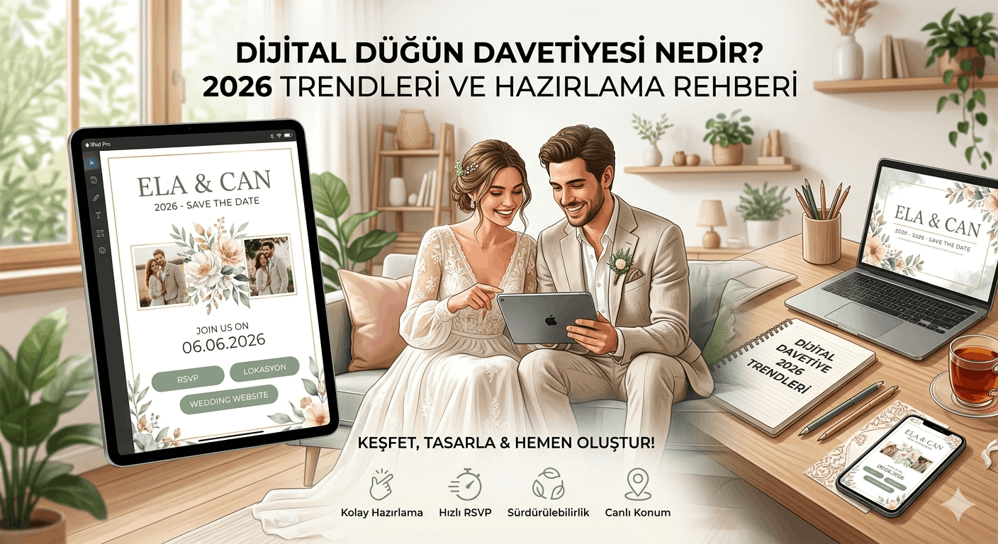 Dijital Düğün Davetiyesi Nedir? 2026 Trendleri