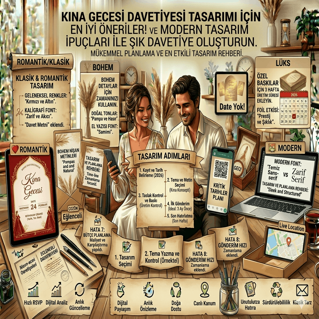 Kına Gecesi Davetiyesi Tasarımı Nasıl Olmalı?