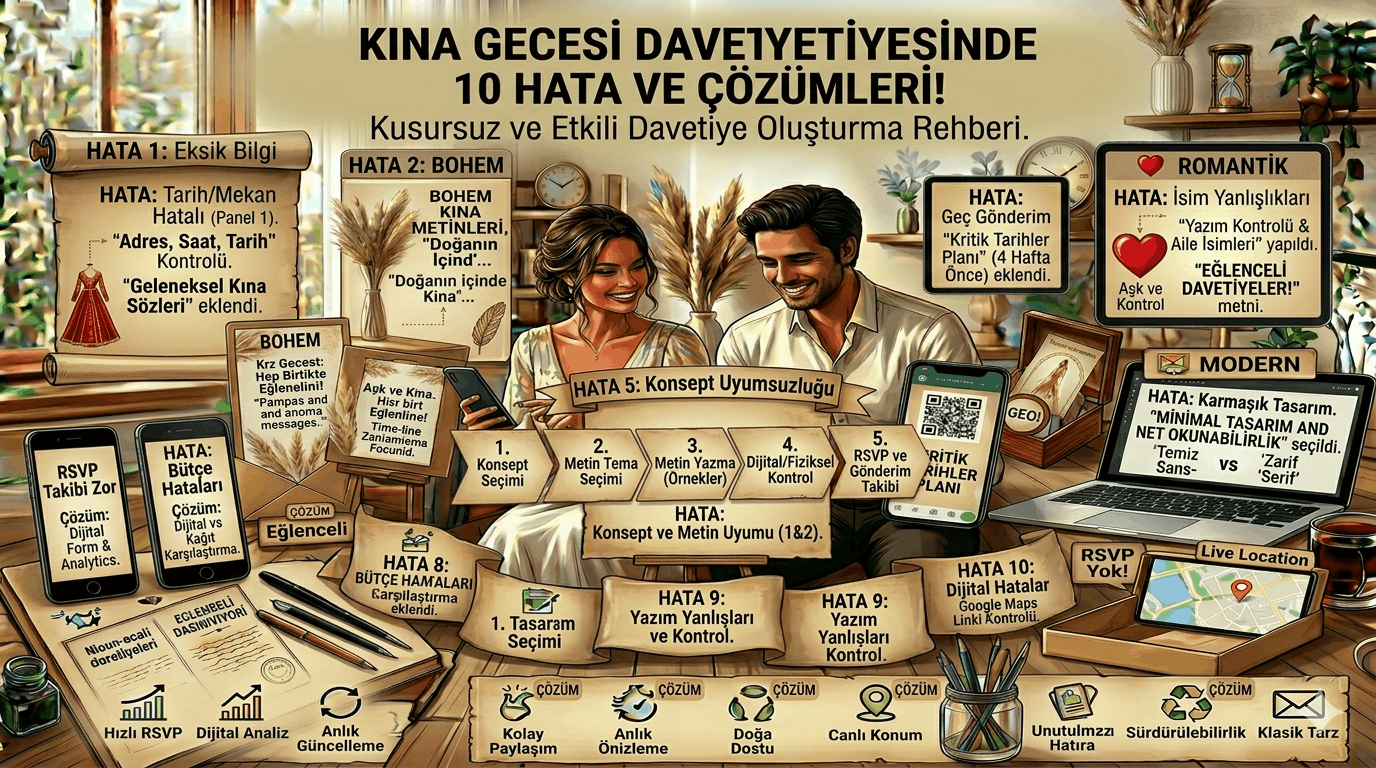 Kına Gecesi Davetiyesi Tasarımı Nasıl Olmalı?
